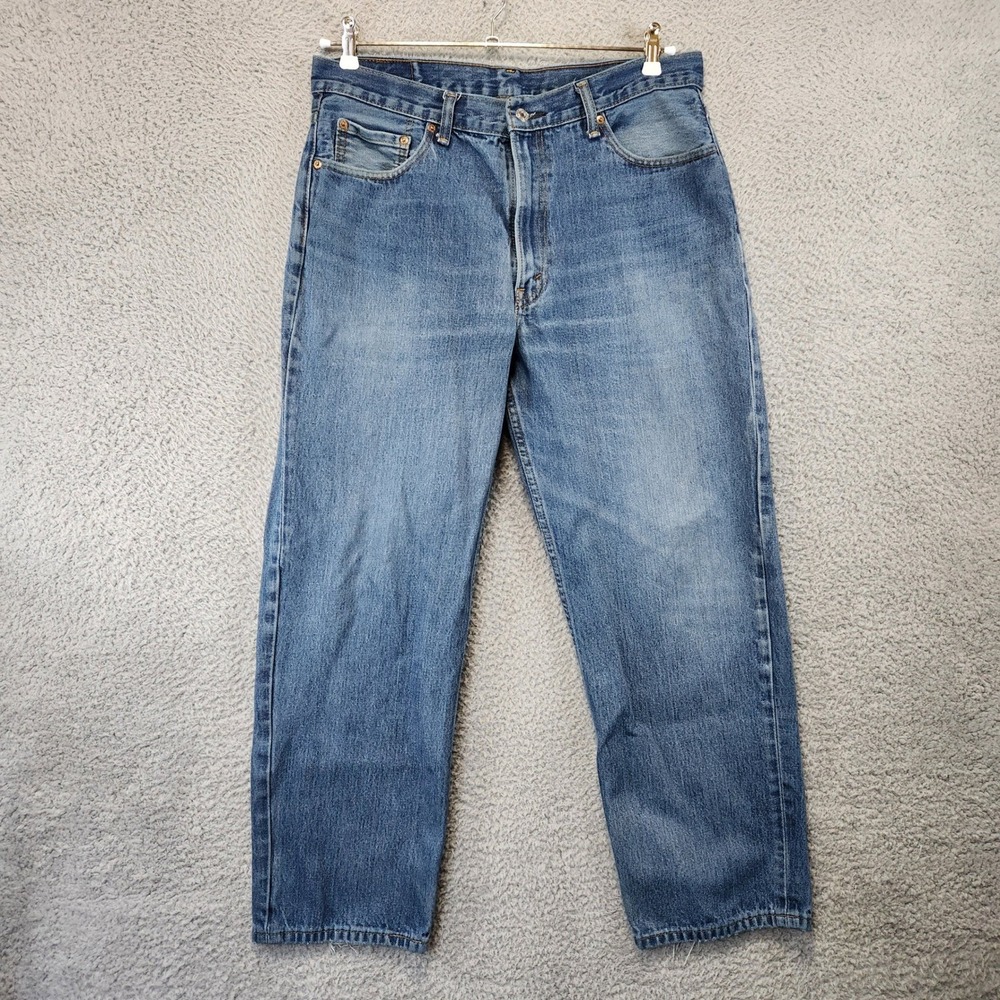 Levis 550 Straight Leg Jeans Mens 36x30 (Fits 35x29) Relaxed Fit Medium Wash